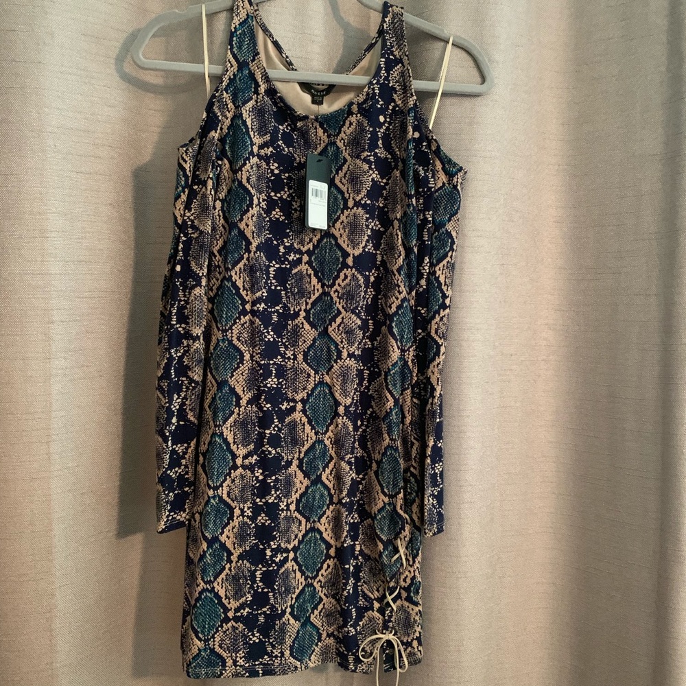 Guess snake lace up dress, size s